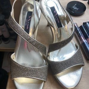 Sparkly Gold Sandals